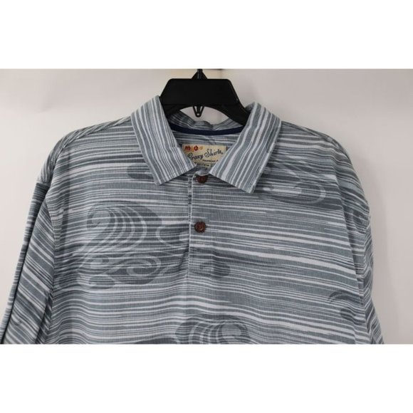 Crazy shirts shirt mens Large short sleeve Hawaiian polo cotton wave print - Picture 2 of 8